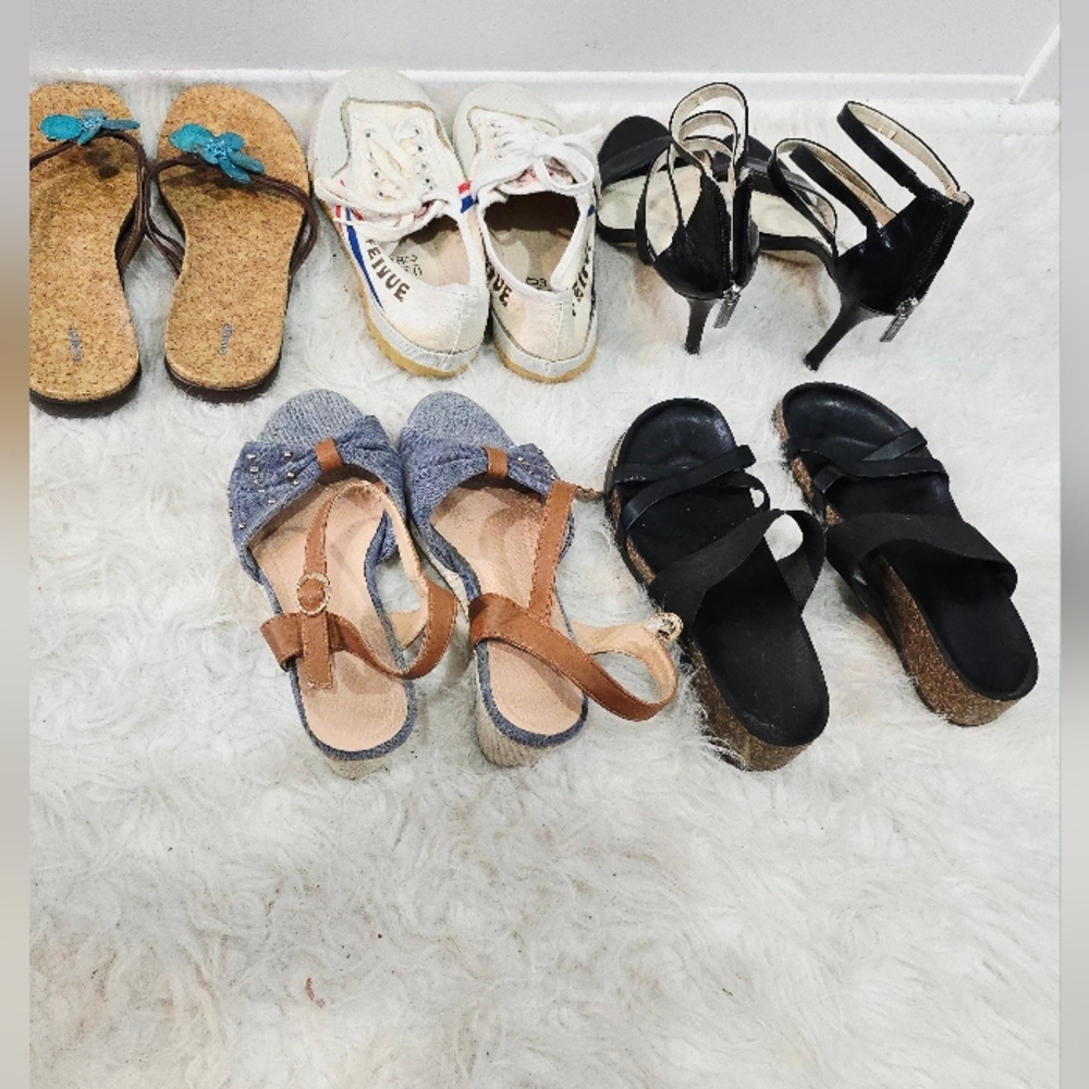 π₯ US Size 7.5Bundle of 5 Pairs Women's Shoe Collection - Picture 12 of 16